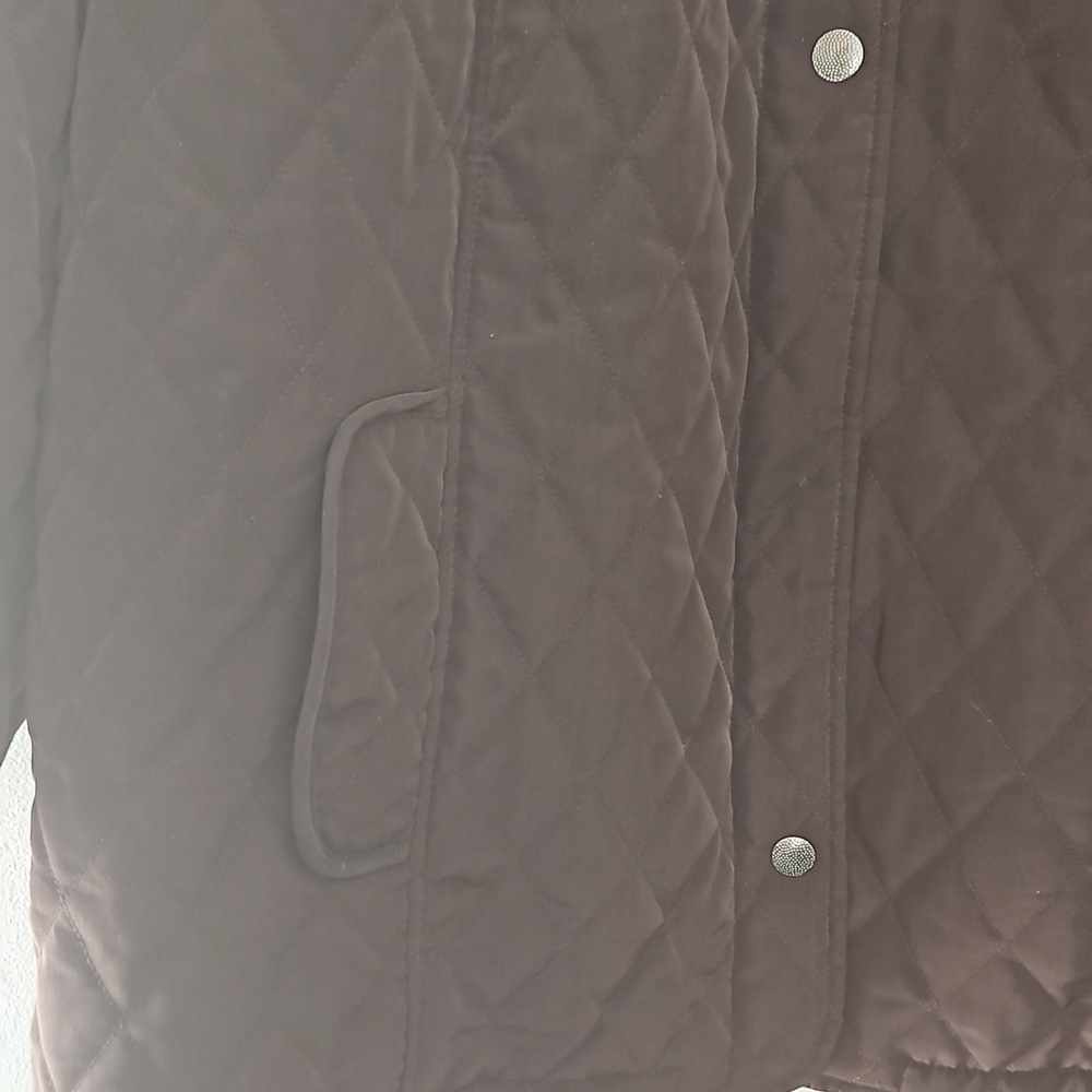 Avenue Quilted Jacket Sz 26/28 Brown Pre-owned - Picture 5 of 12